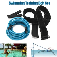 swimming training belts bungee cords sports resistance bands swim tether stationary swimming harness static swimming belt set
