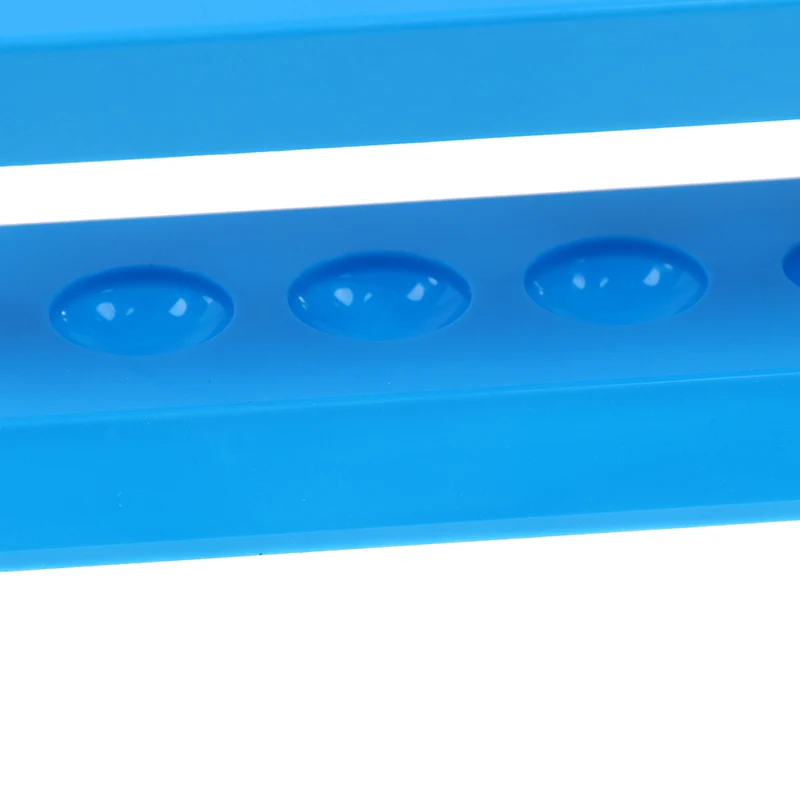 Пластиковая Синяя стойка для пробирок подставка с 6 отверстиями лабораторных