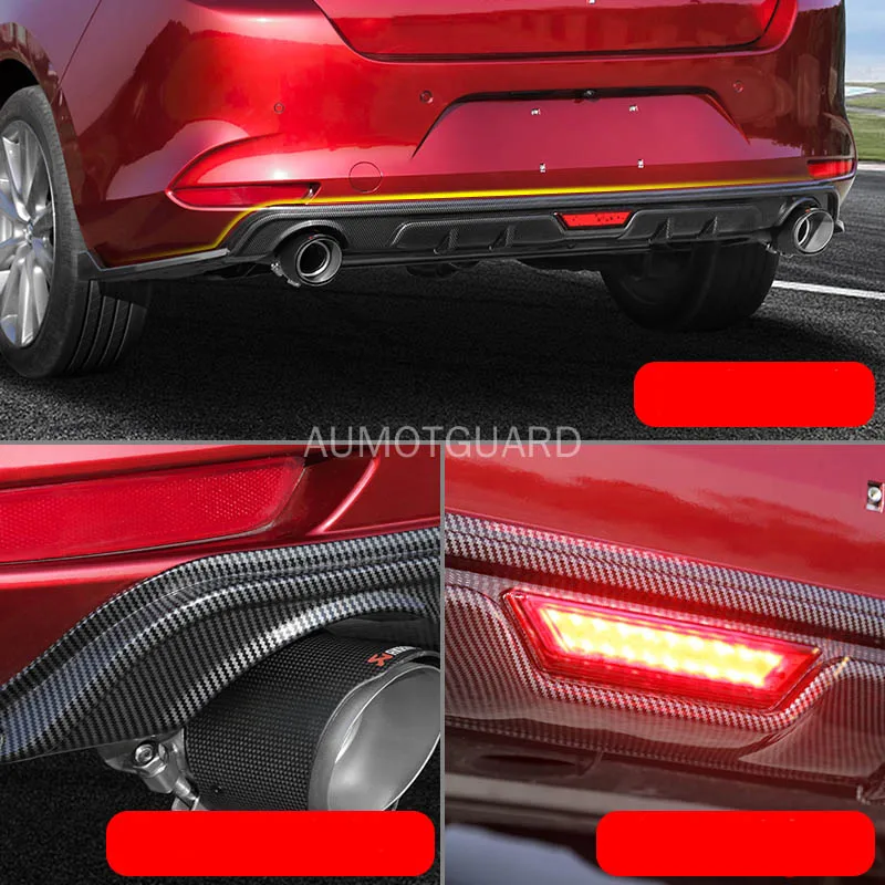 Задний спойлер для Mazda 3 2019 2020 2021|Хромирование| |