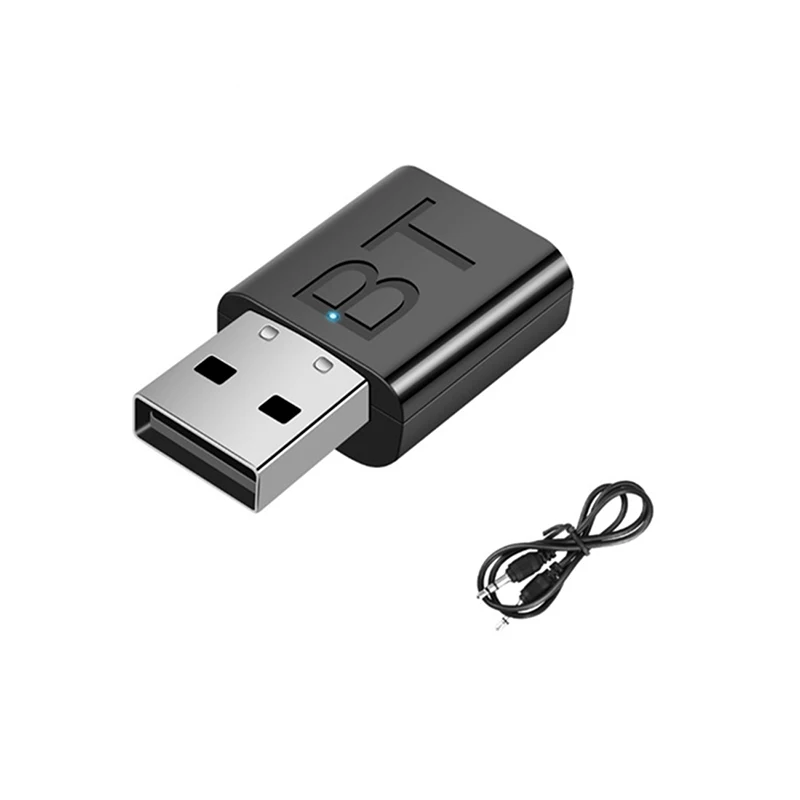 

Bluetooth-совместимый 5.0 беспроводной аудиопередатчик приемник 2 в 1 адаптер