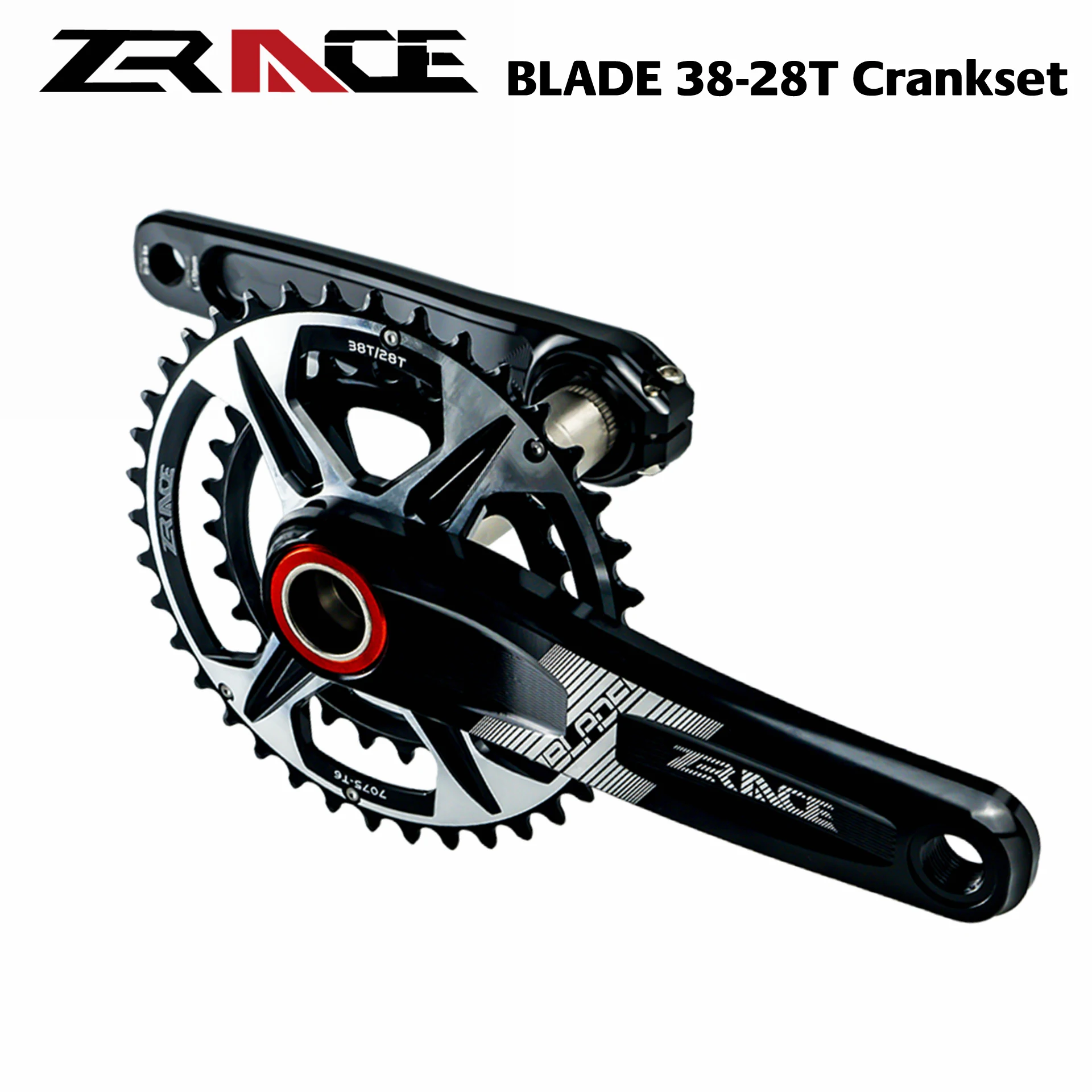 ZRACE Cranksets BLADE 2 x 10  2x11 2x12 Speed Crankset Eagle Tooth for MTB XC / TR / AM 170 / 175mm,38-28T, BB68/73 Chainset