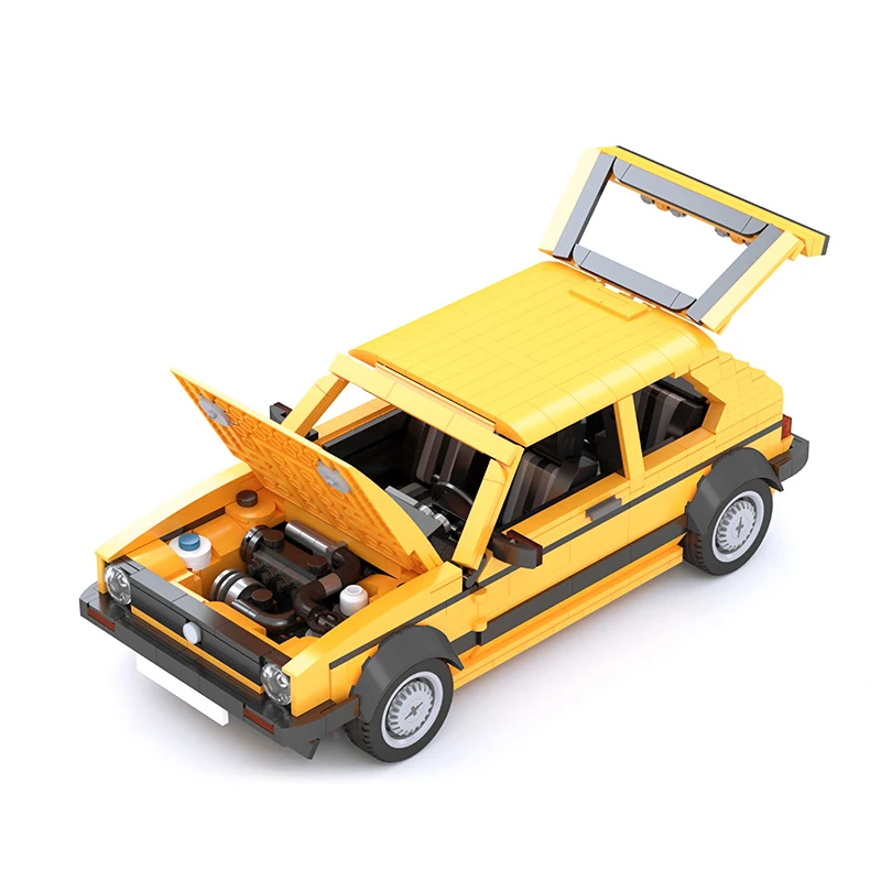 

MOC City Golf Mini High-Tech Car Supercar Model Building Blocks Bricks Assembly For Toys Model Taxi For Gift Children Gift