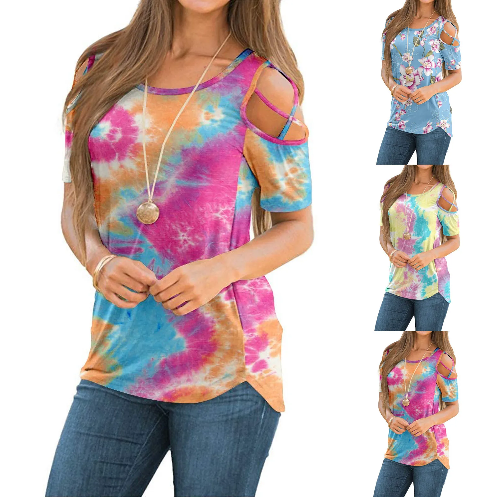 

Женская блузка с открытыми плечами