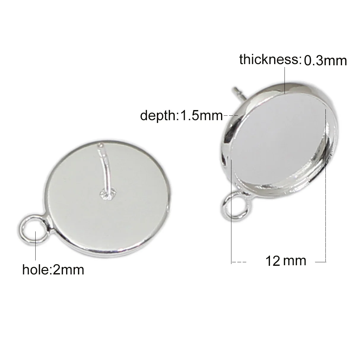 Beadsnice медный фотоэлемент с кольцом кабошон комплектующие для сережек 22787 |