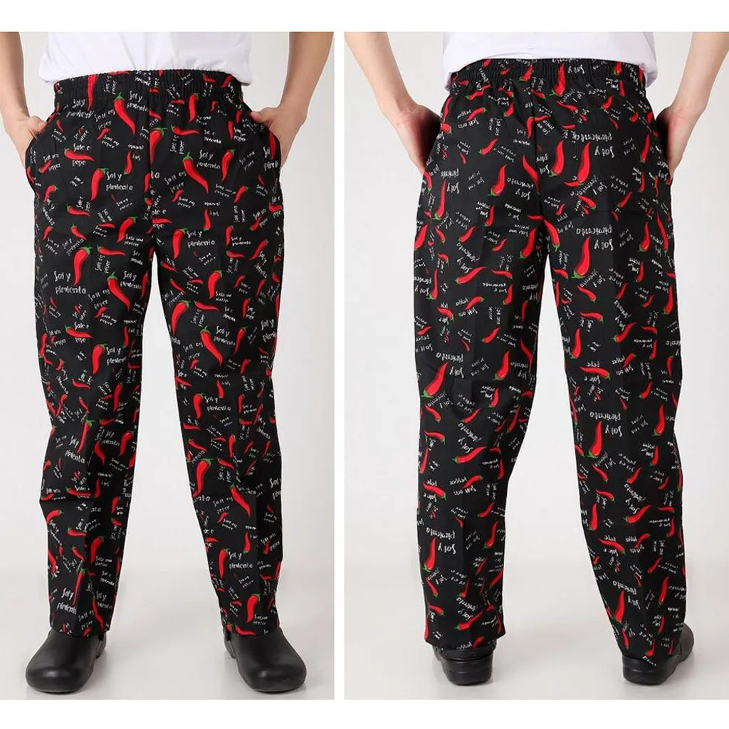 Забавные мешковатые брюки шеф повара униформа для кухни одежда женщин и мужчин