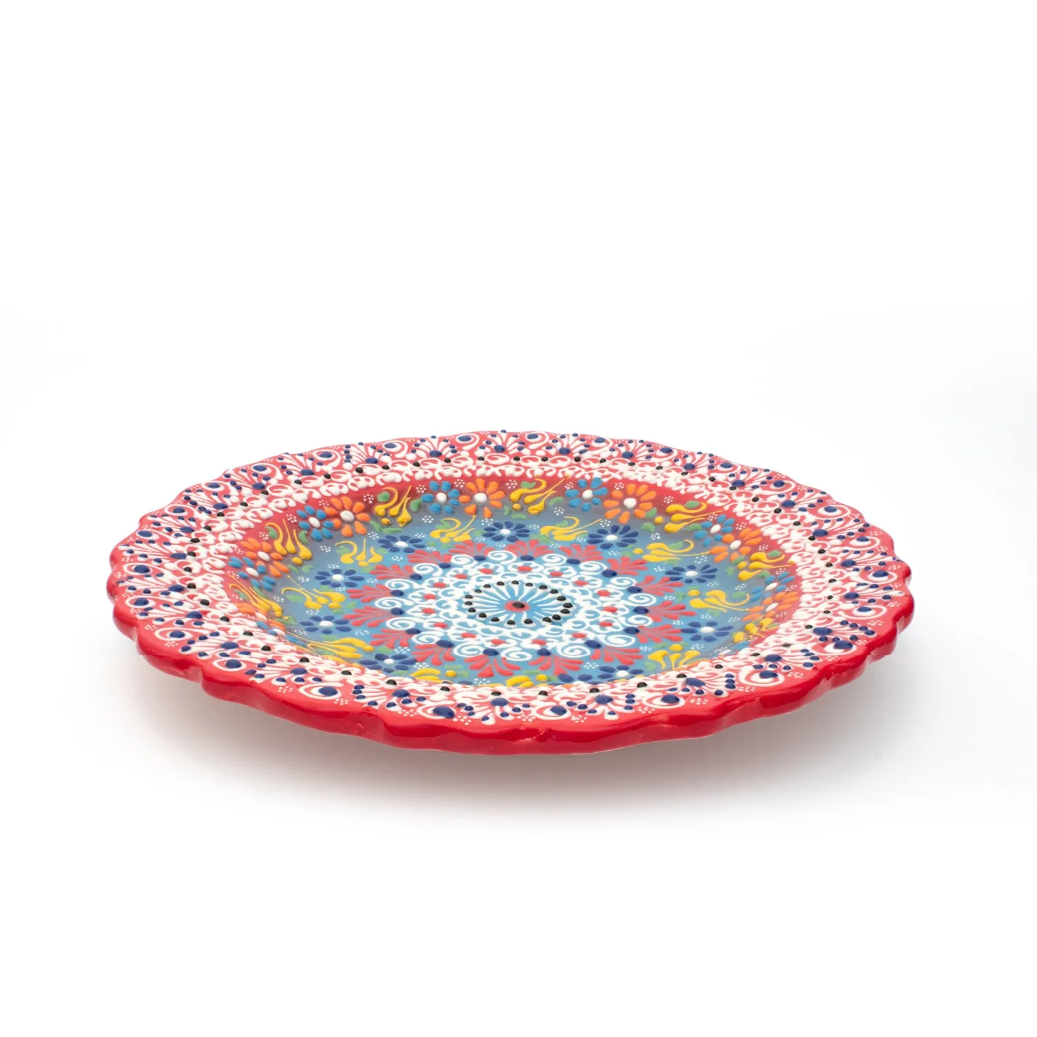 Столовые приборы ручной работы керамический стол-кружева красный | Дом и сад