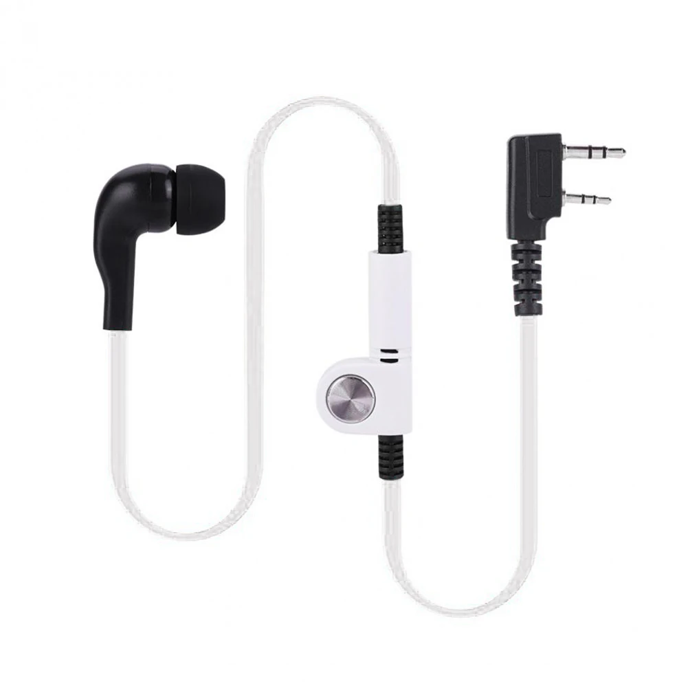 K Head наушники-вкладыши PTT Walkie Talkie Радио гарнитура плоский кабель наушник микрофон