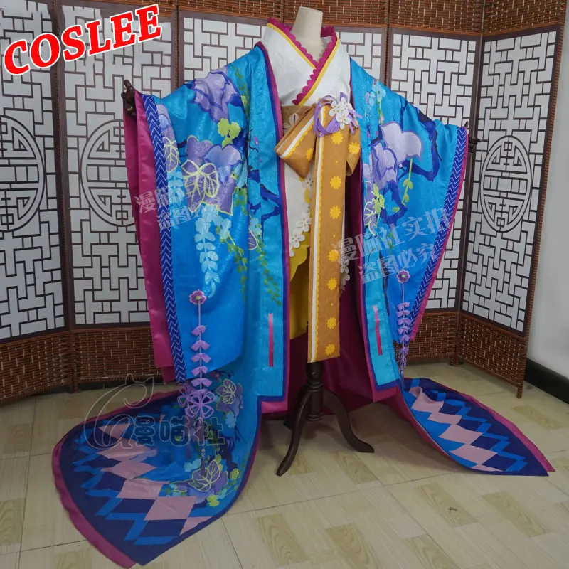 

COSLEE игра Onmyoji SP Ka Cyou Fuu Ge Tsu новая кожа Huaniaojuan великолепное кимоно Униформа Женская одежда для Хэллоуина на заказ