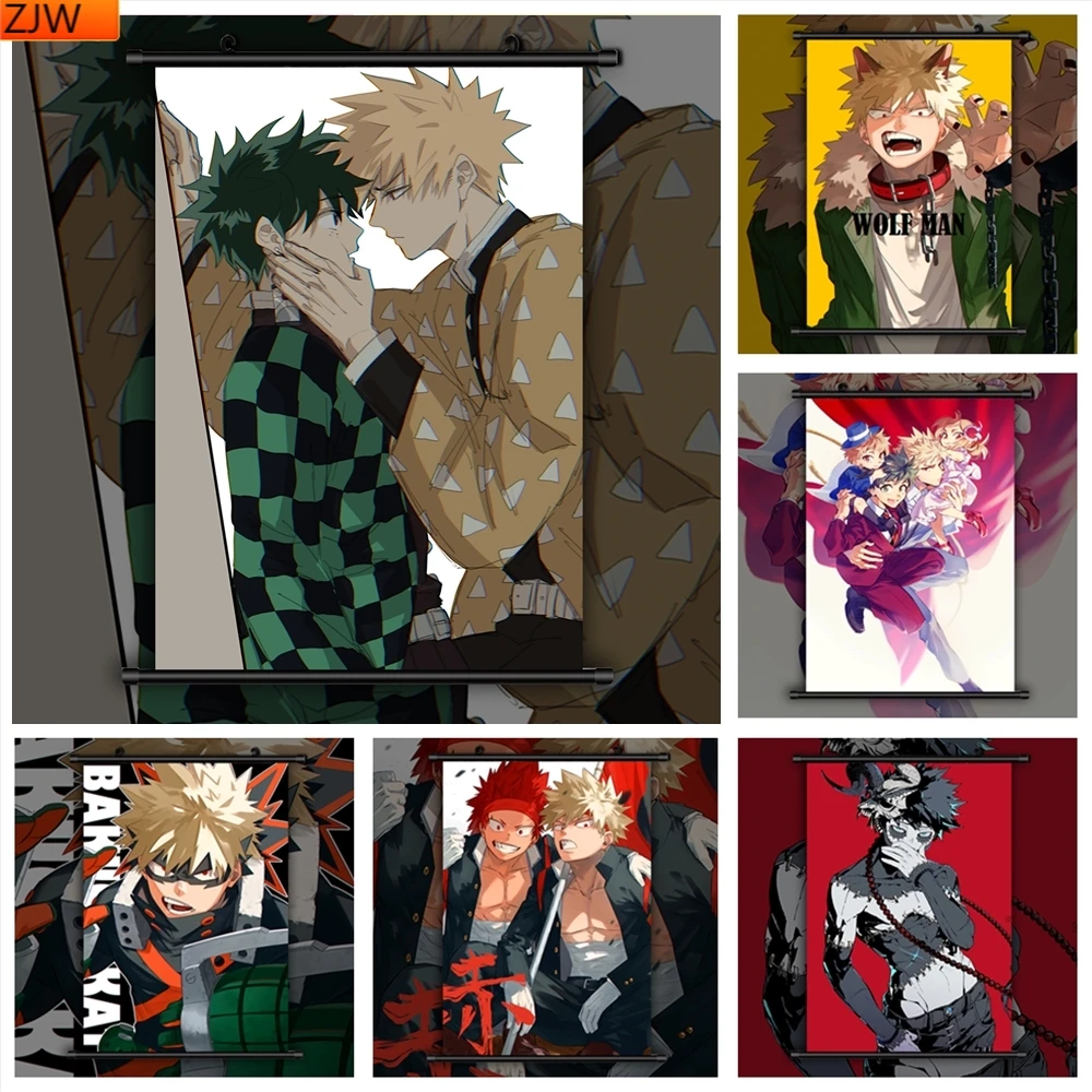 

Алмазная живопись Boku No Hero Академия Bakugou Katsuki X Midoriya Izuku, Алмазная мозаика, вышивка крестиком