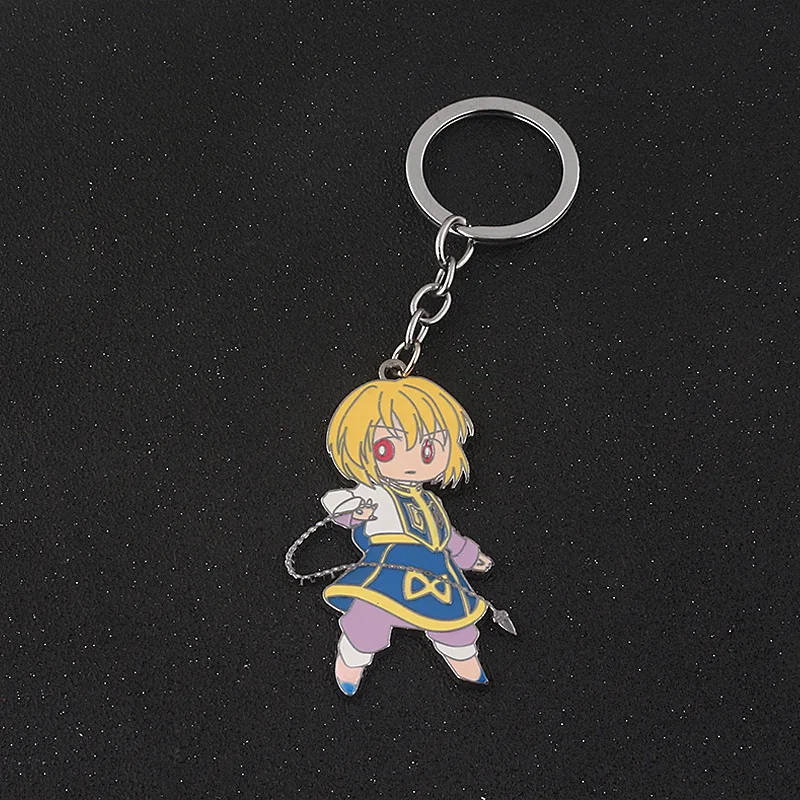 Anime Hunter x Gon Freecss Kurapika Cute Cartoon Enamel Alloy Key Chains Keychain Chain Keyring Keyfob Accessories | Украшения и
