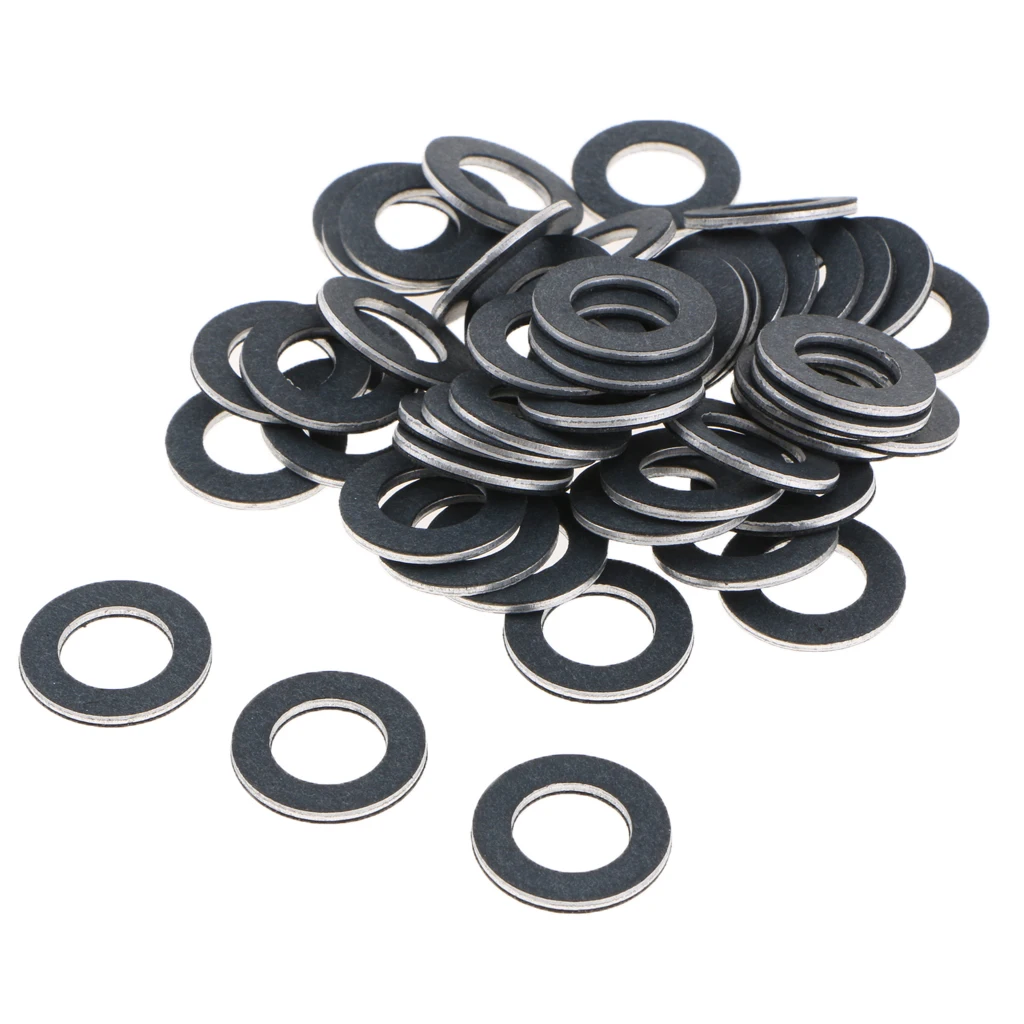 

50X Engine Oil Seal Ring-Oil Drain Plug Gasket For Toyota For Lexus 90430-12031
