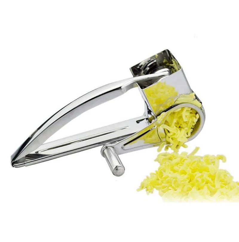 Нержавеющая сталь креативный ручной коленчатый вращающийся сырный рубанок для