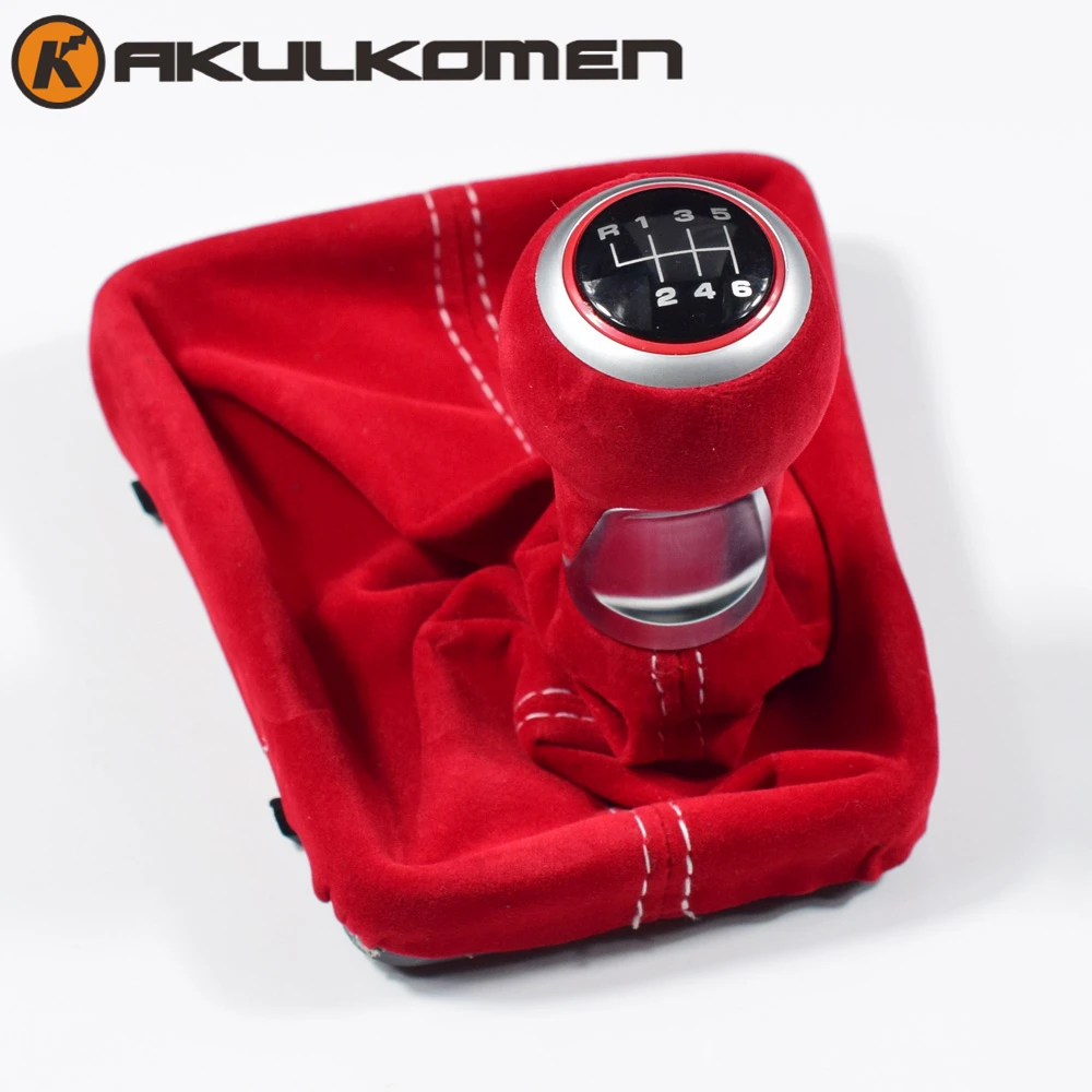 Легкая установка замена замшевой кожи 5/6 ручка переключения скоростей крышка