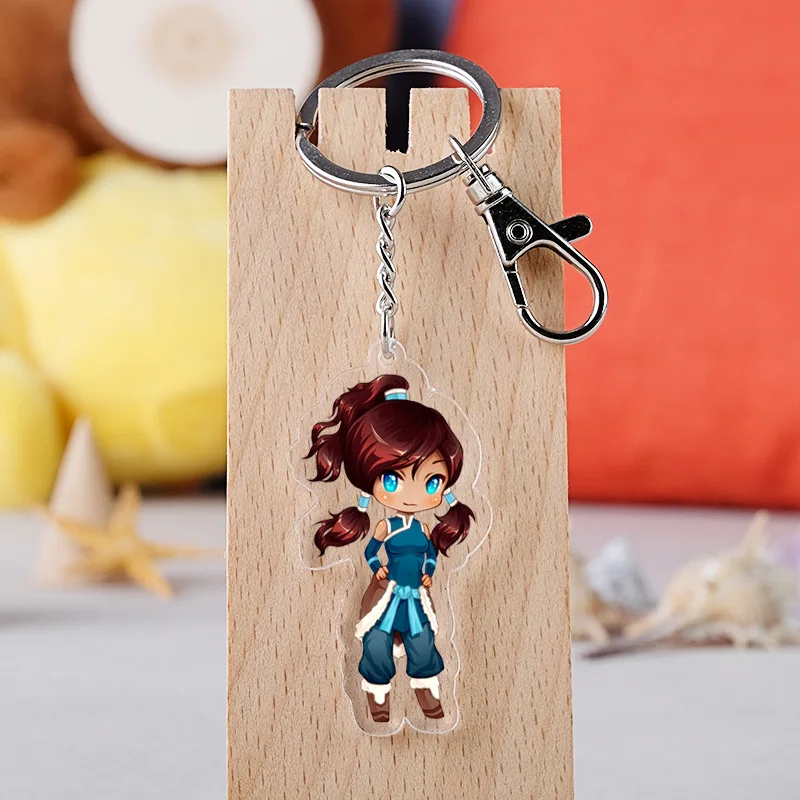 

Anime Keychains Accessories Avatar:The Last Airbender Cartoon Figure Aang Katara Azula AcrylicKey Chains Valentines Day Gifts
