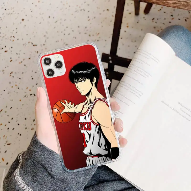 

Japan anime Slam dunk basketball Phone Case Transparent soft For iphone 5 5s 5c se 6 6s 7 8 11 12 plus mini x xs xr pro max
