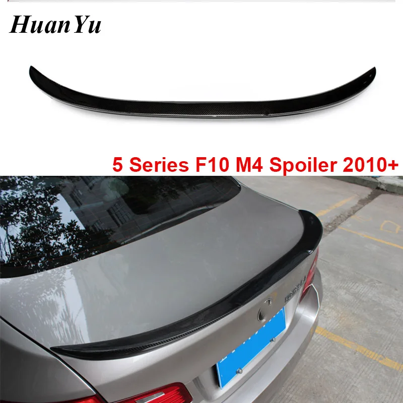 F10 F18 M5 спойлер для багажника из углеродного волокна M4 Style Ducktail BMW 5 Series Duck губ Boot Wings