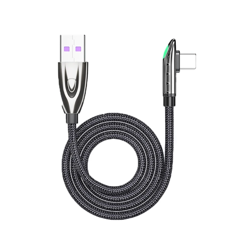 

USB Charge Cable Type c Fast Charging Elbow Data Cable for Smartphones