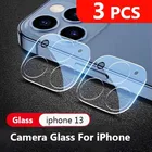 3 шт., Защитное стекло для объектива камеры iPhone 13 12 11 7 8 Plus XR X XS Max