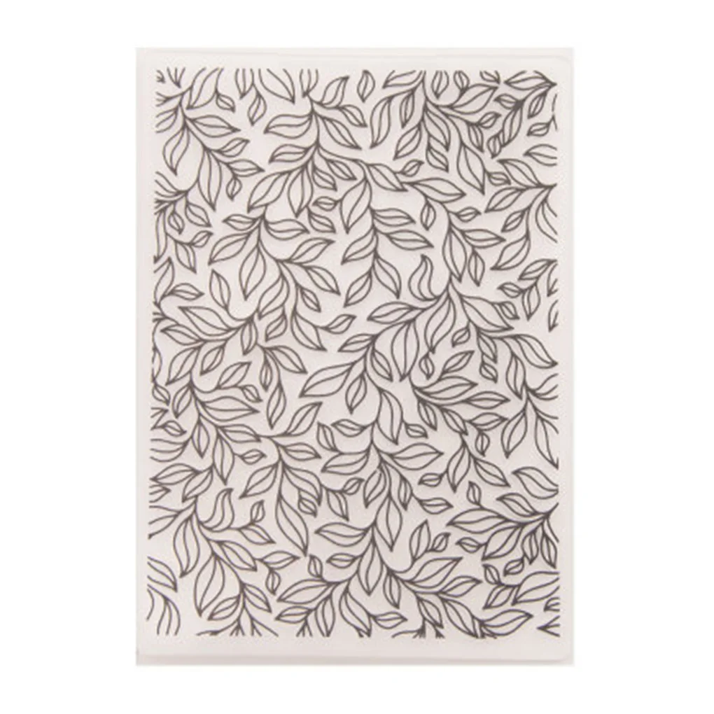 Сделай сам пластиковая папка для тиснения дизайн листьев скрапбукинга