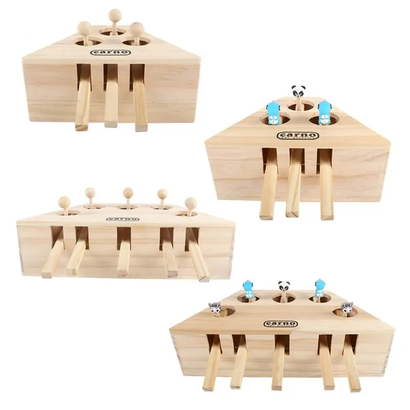 

Pet Hamster Cat Hunting Toy 5/3-hole Mouse Hole Cats Catch Bite Interactive Toys