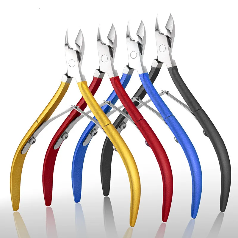 Бриллиантовые ножницы для кутикулы кусачки удаления омертвевшей кожи резки