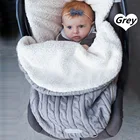 Новинка 2021, зимнее Пеленальное Одеяло с капюшоном для новорожденных, вязаное Пеленальное Одеяло, теплый спальный мешок для коляски