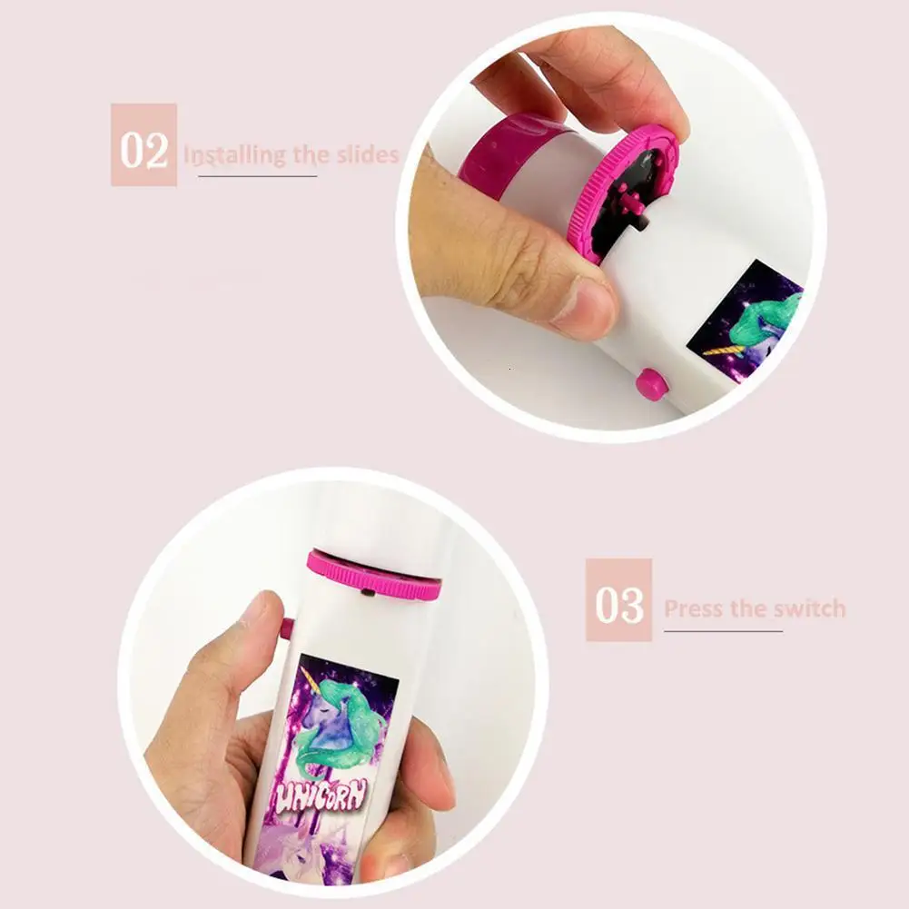 1 шт. фонарик-проектор детей проектор света стильная футболка с изображением