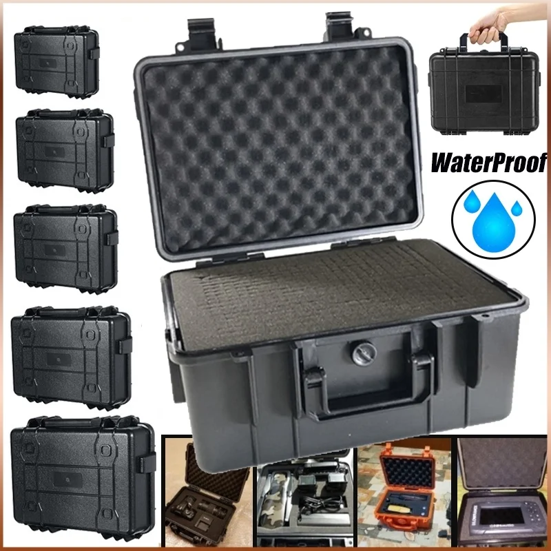 

Waterproof Tool Box Impact Resistant Safety Case Suitcase Shockproof Toolbox Equipment Outdoor Protective Case with Pre-cut Foam