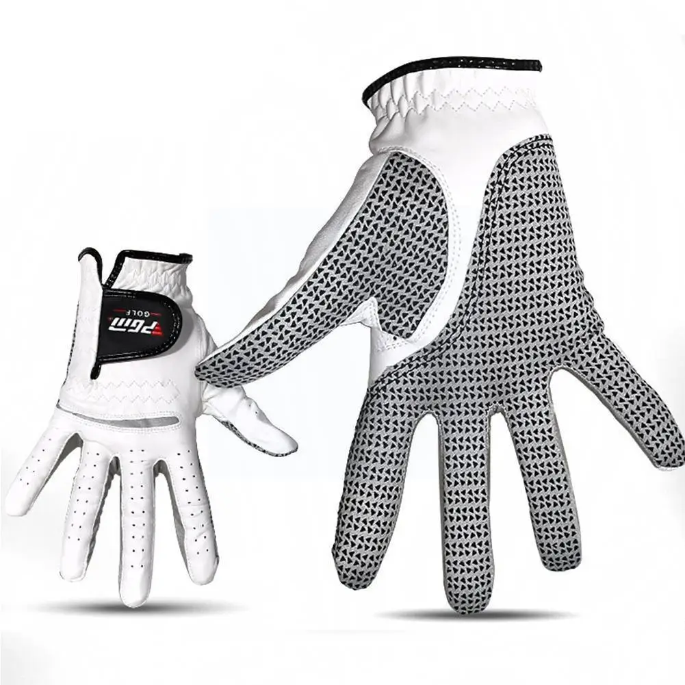

New 1pcs Golf Gloves For Men White Gloves Male Sheepskin Slip-resistant Golf Gloves Men Leather Brand Name Left Right Hand J9e8