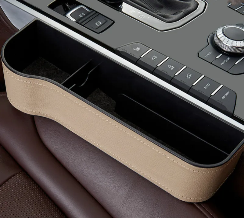 

New Multifunctional Car Seat Organizer PU Storage Box Cup Phone Holder Organizer for Auto Interior Accessories Car Decoration