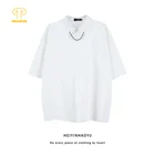 Рубашка мужская летняя, с коротким рукавом, рельефным узором