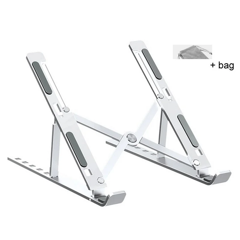 

Mosible Portable Laptop Stand Foldable Non-Slip Plastic/Alloy for Macbook Pro Air iPad Bracket Adjustable Notebook Holder Stand