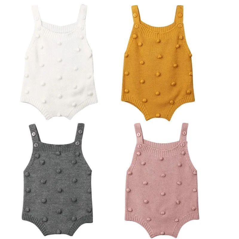 Боди для новорожденных мальчиков и девочек трикотажный комбинезон с помпоном