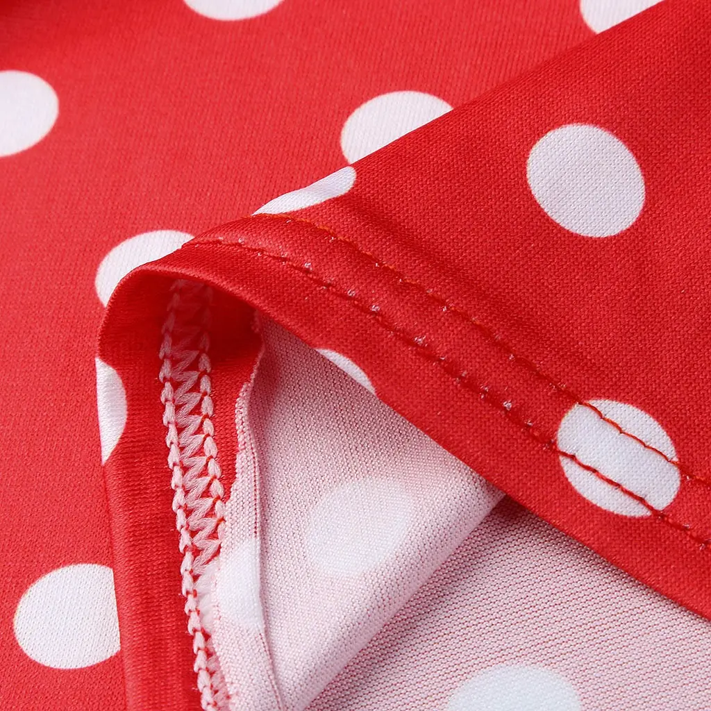 

Red Sexy V Neck Dot Print Self Tie Wrap Dress Mini Dress Women Boho Ruffle Hem Flare Sleeve Summer Mini Dresses Vestidos Dress