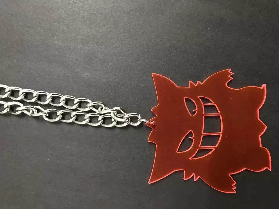 

Fluorescent red Monster alloy pendant for both men and women wholesale gothic
