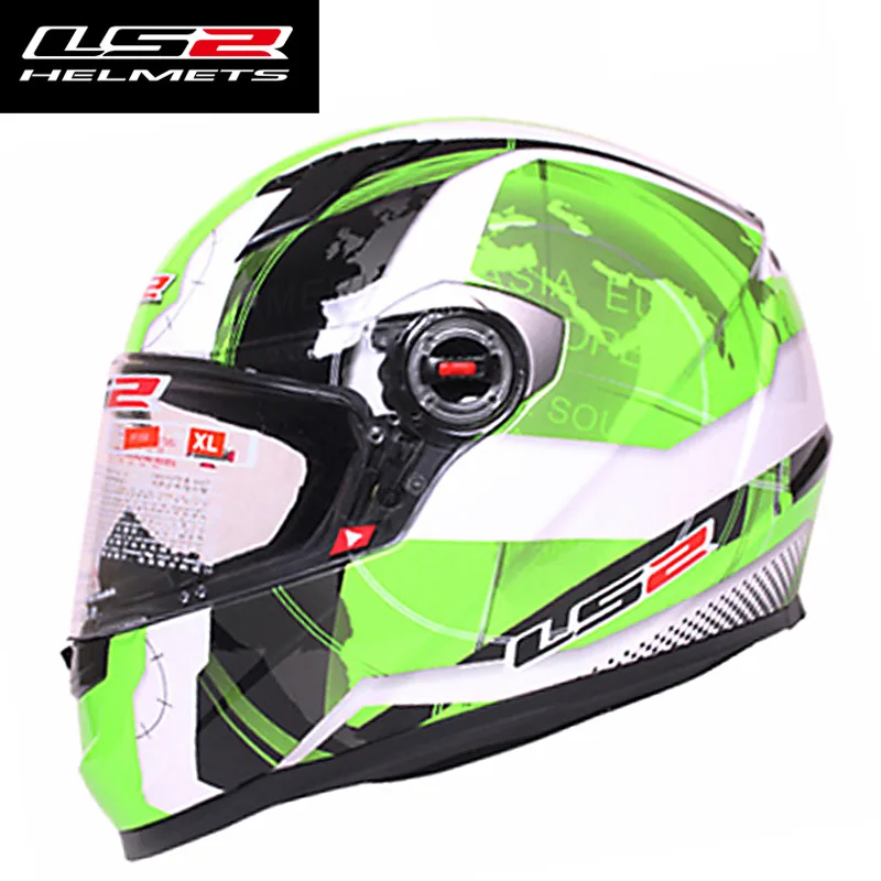 LS2 FF358 Samuria анфас мотоциклетный шлем мужские гоночные мотокроссы шлемы Capacetes Motociclismo Casco Moto ECE - Цвет: 15 Green Universal