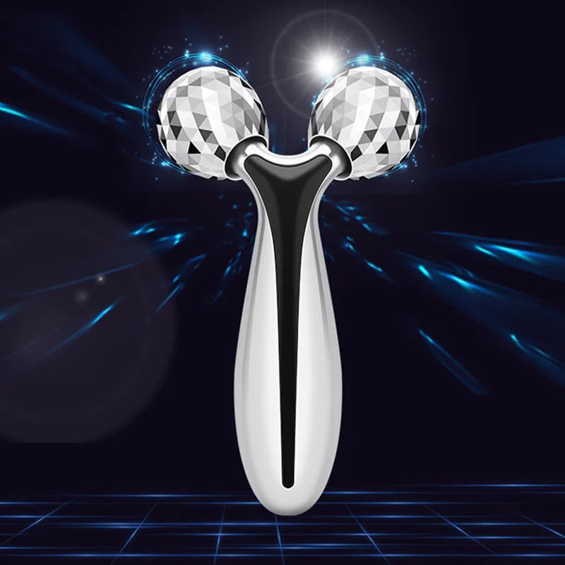 The New Y Character Roller Facial Massager 360 Rotate Thin Face Body Shaping Relaxation Lifting Wrinkle