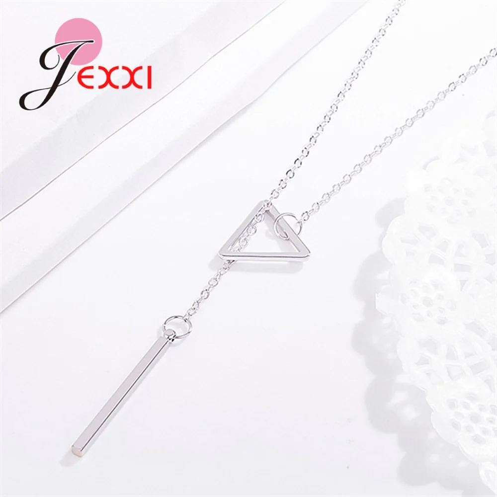 Женское длинное ожерелье из серебра 925 пробы с фианитами | Украшения и аксессуары