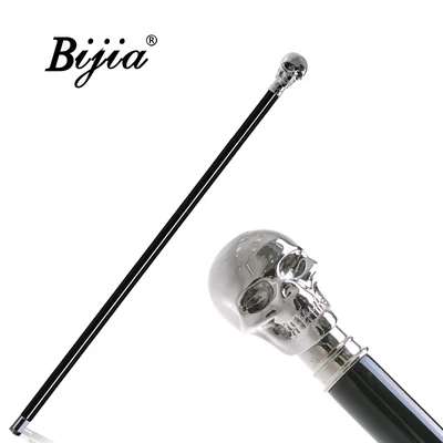 Silver human skeleto BIJIA джентльмен трость domineering ручка в виде животного скипетр креативный подарок civilized трость - Цвет: Silver human skeleto
