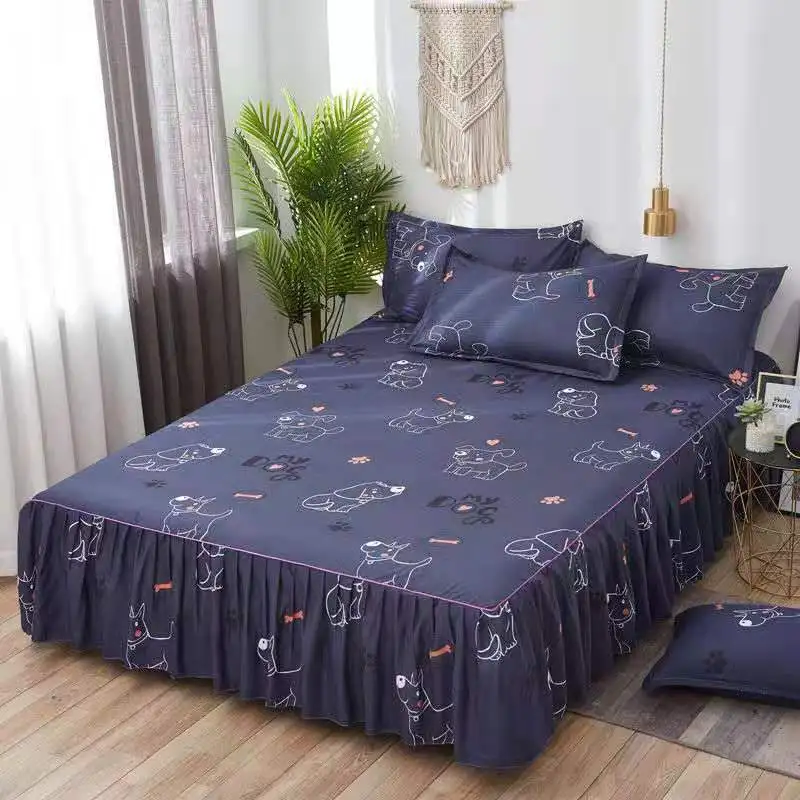 Bed Skirt-18 Кроватная юбка в Корейском стиле покрывало люкс односпальная кровать шляпа покрывало 1,8/1,5/1,2 м - Цвет: Bed Skirt-18