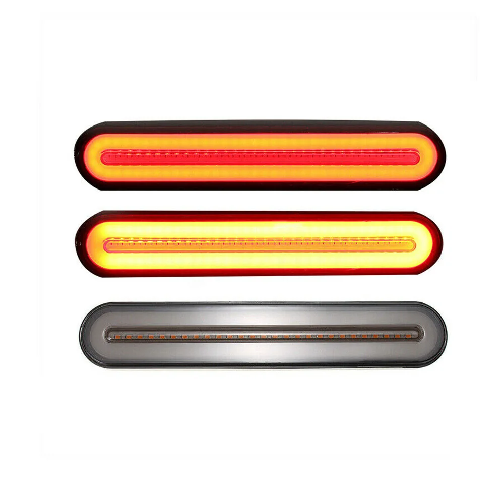 

Accessories LED Light Car 2Pcs DC12-30V Taillight Brake Turn Signal Halo Ring