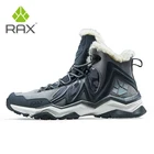 RAX мужские треккинговые ботинки, зимние водонепроницаемые уличные кроссовки, мужские кожаные треккинговые ботинки, походные альпинистские зимние кроссовки для женщин