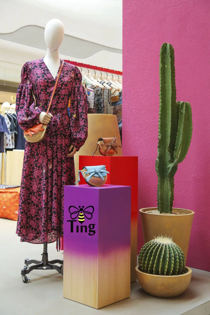 Дизайнерское модельное платье миди Tingfly с цветочным принтом Длинные вечерние