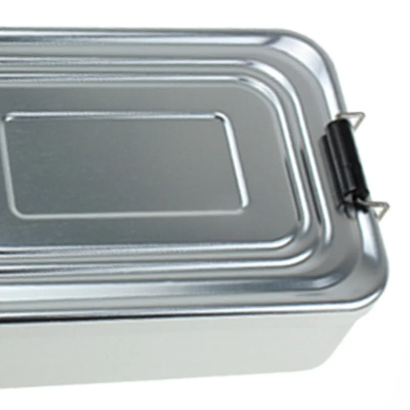 

Lunch Box Outdoor Lunch Box Bento Box Portable Lunch Box Large Capacity Lunch Box Aluminum Alloy-Silver