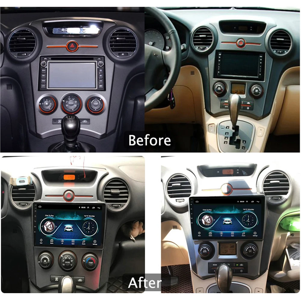 Автомагнитола для Kia Carens 2007 2008 2009 2010 2011 Android 8 1 9 &quot GPS Navi стерео видео поддержка DVD FM