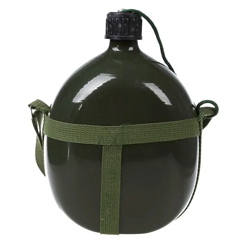 Походный 2 5л емкость Военная столовая чайник армейский зеленый с плечевым ремнем