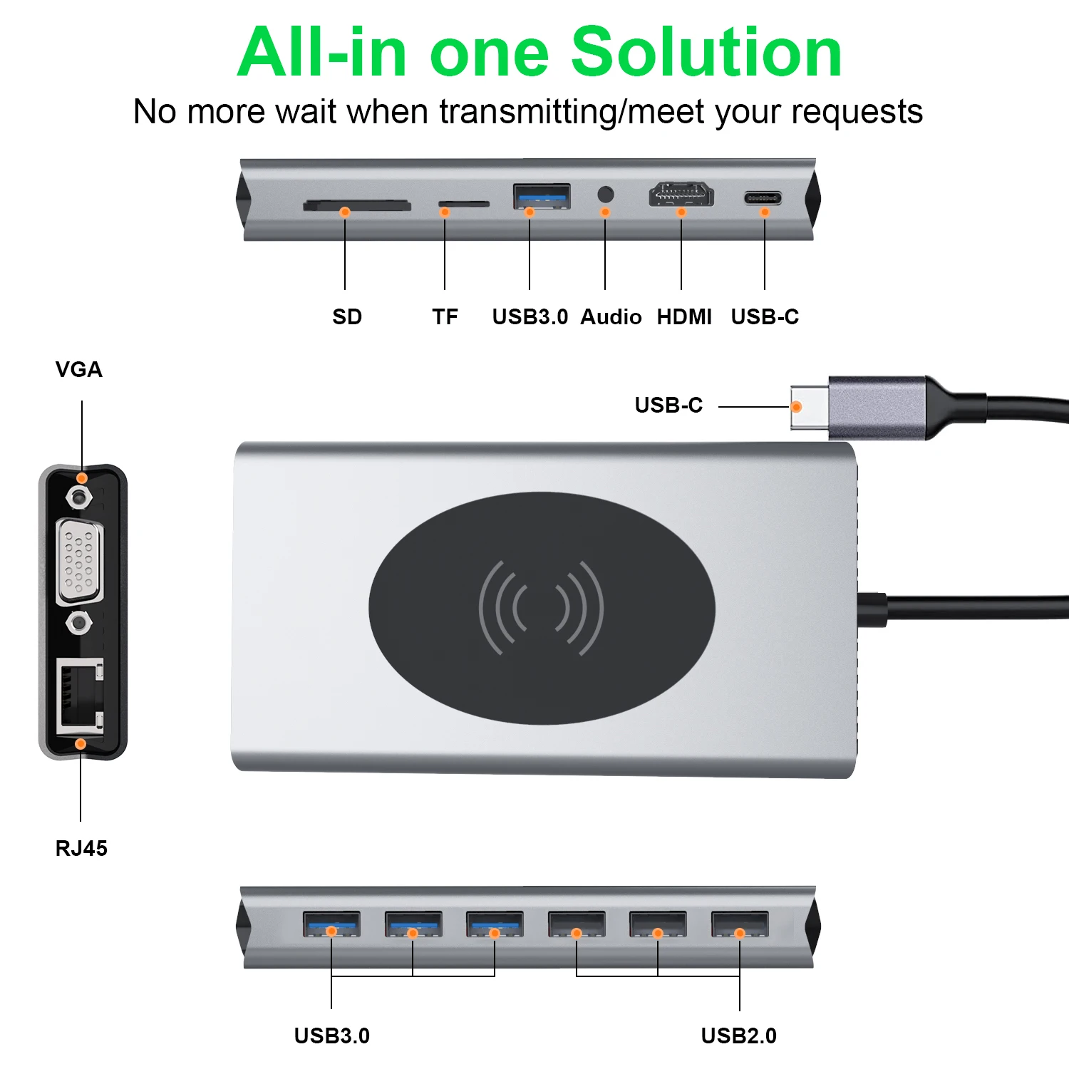 Док-станция USB Type-C для ноутбука Macbook Air Lenovo 3 0 | Компьютеры и офис