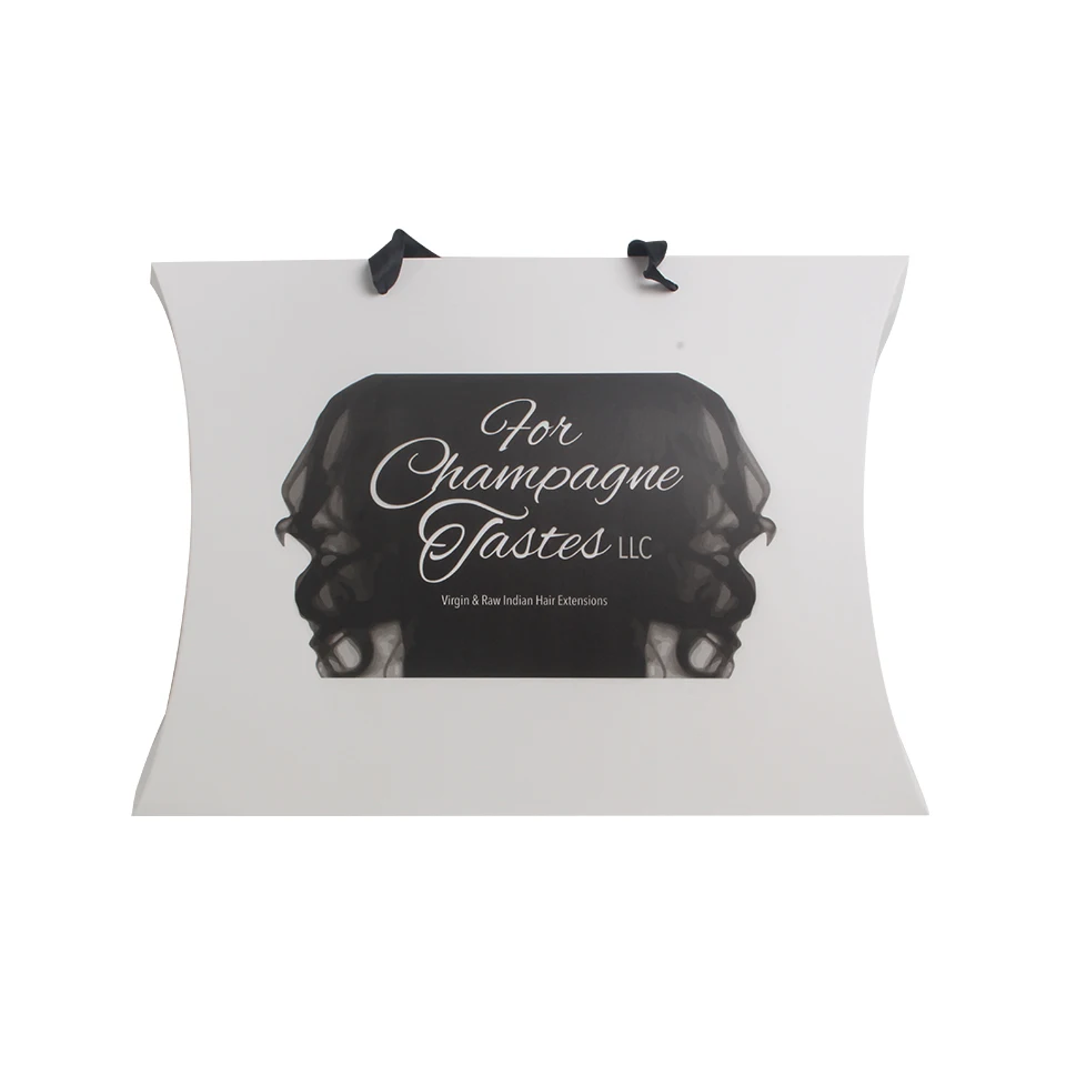 Накладные волосы Virgin упаковка бумажная Подушка Коробка может быть с