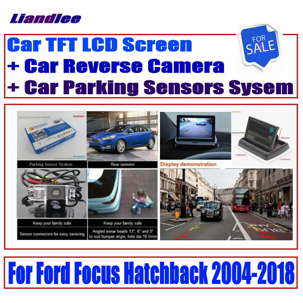 HD монитор дисплей для Ford Focus Хэтчбек 2004 2018 автомобильная система заднего