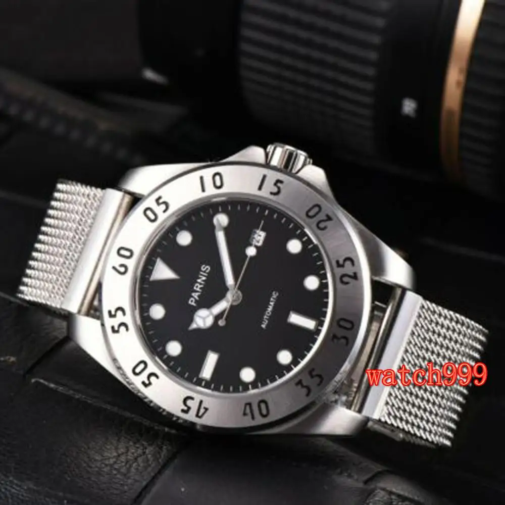 Мужские Водонепроницаемые механические часы с сапфировым стеклом 42 мм | Наручные